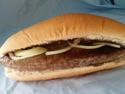 Jumbo Lincolnshire Sausage in a Roll